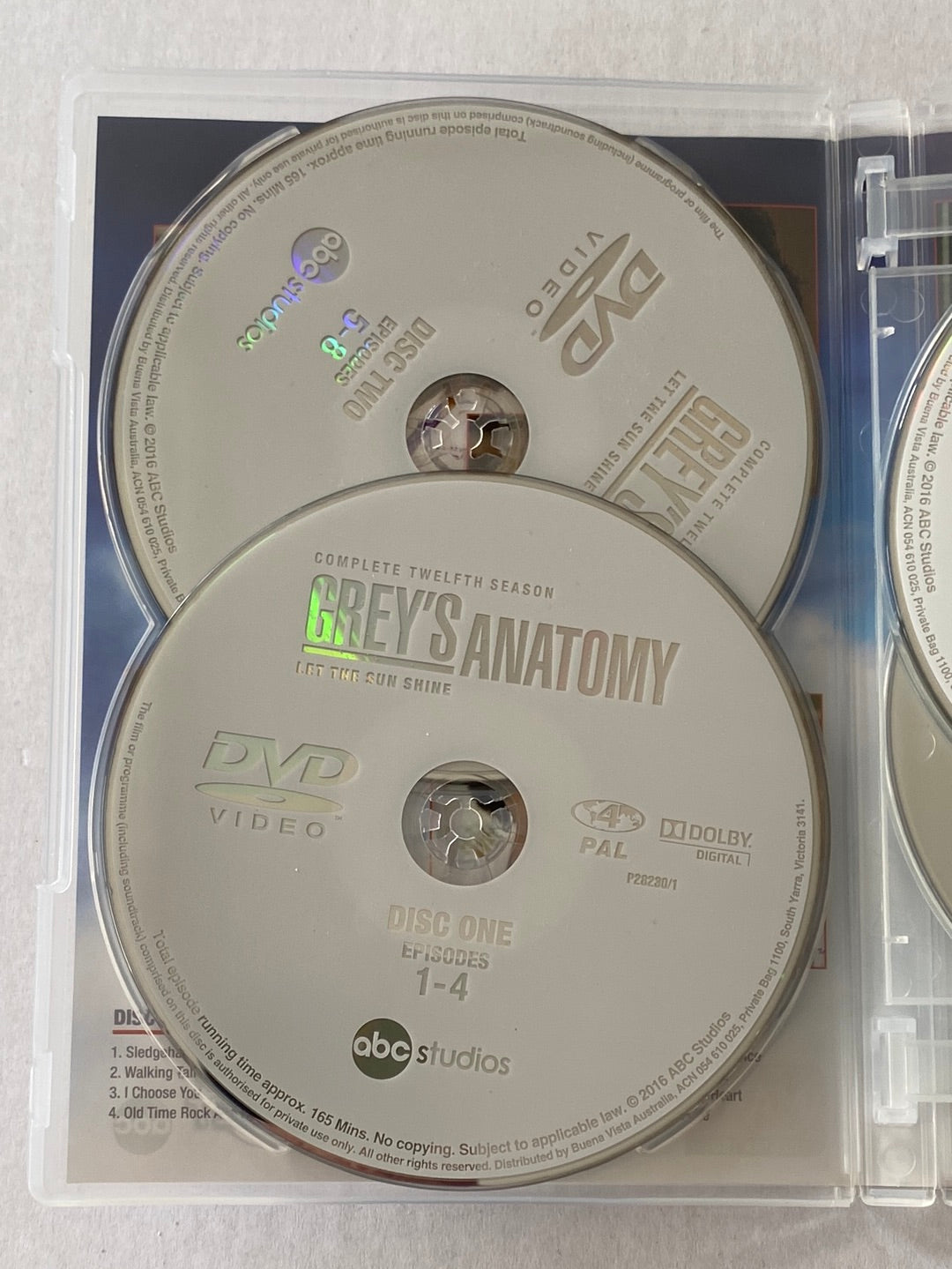 Grey's Anatomy Seasons 11-12 DVD Complete 6-Disc Sets VGC