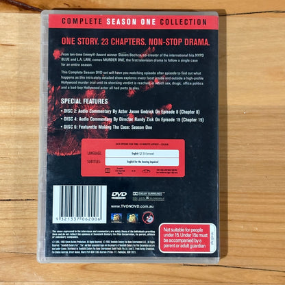 Murder One Cases 1 and 2 DVD US Drama Steven Bochco PAL 4 VGC