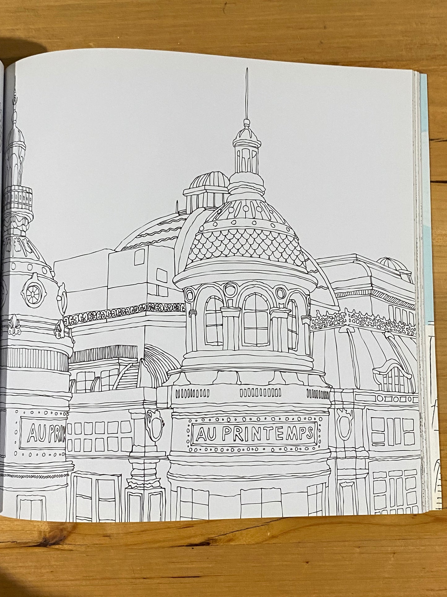 Secret Paris Colouring For Mindfulness by Zoé de Las Cases Adult Colouring Book