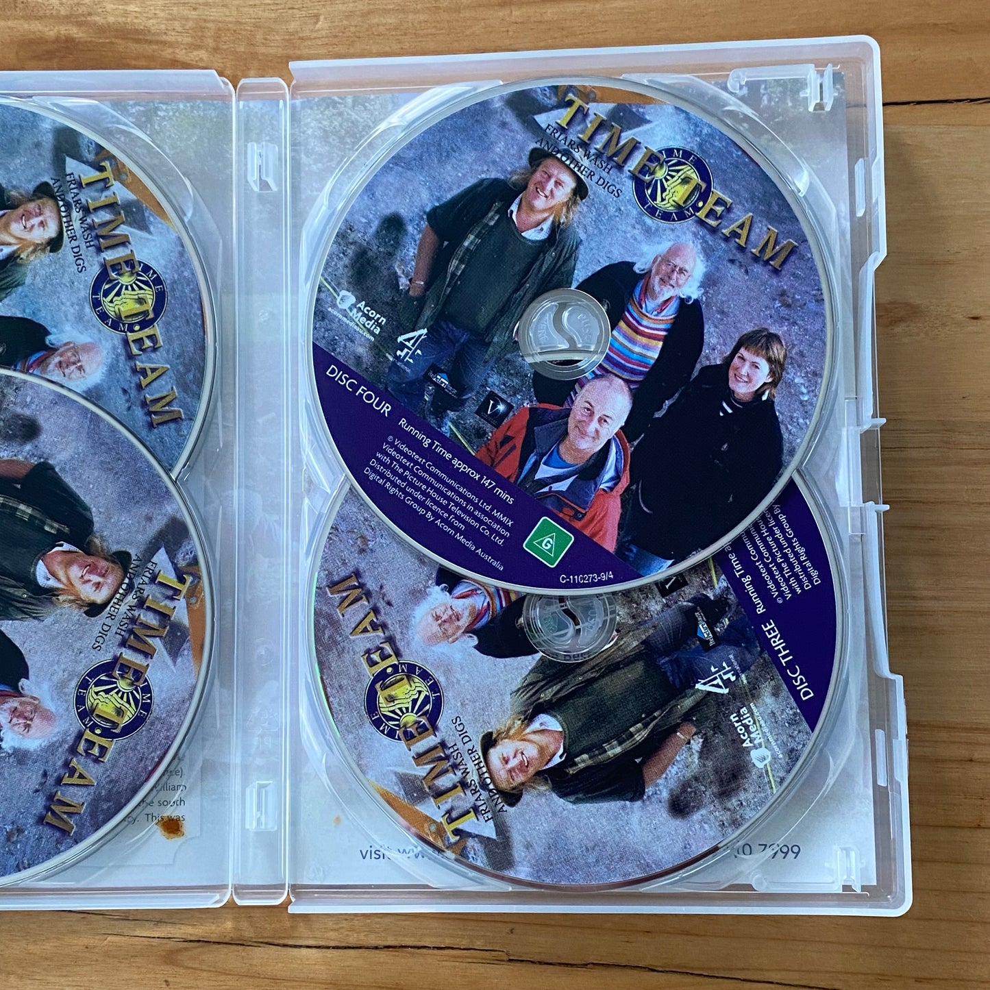 Time Team Codnar Castle Friars Wash DVD 2 Set Tony Robinson PAL ALL VGC