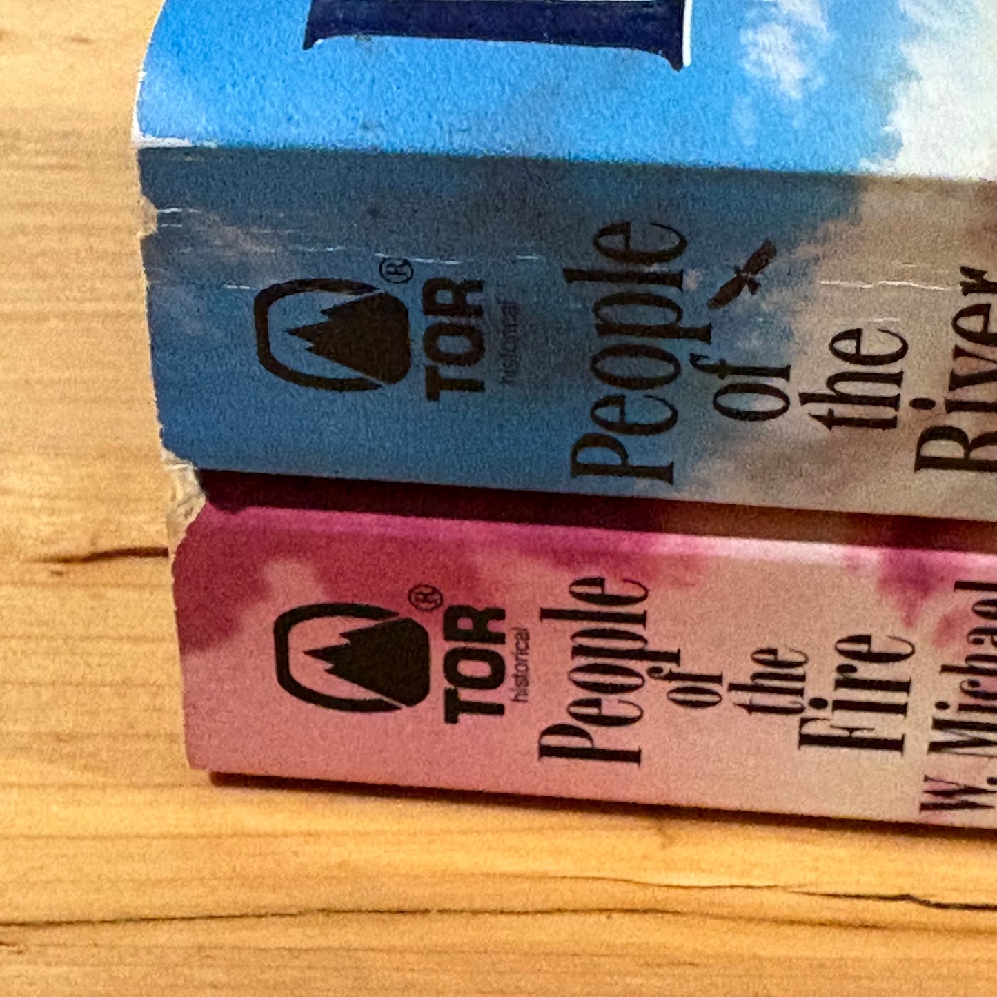 People Of The Fire & The River Michael Gear and Kathleen O'Neill Gear Paperback x 2