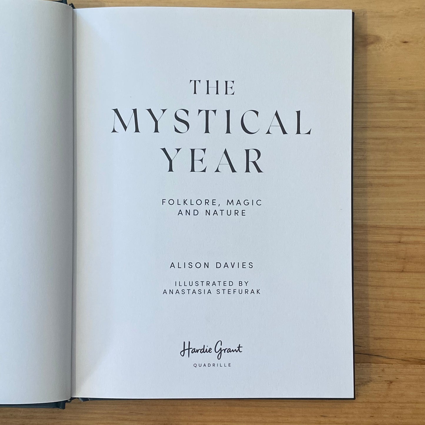 The Mystical Year Folklore, Magic & Nature by Alison Davies Hardcover GD