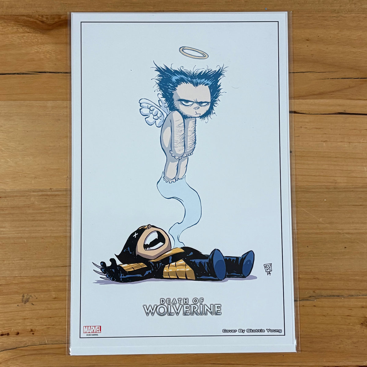 Death of Wolverine #1 Skottie Young Lithograph Marvel Comics Mint