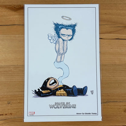 Death of Wolverine #1 Skottie Young Lithograph Marvel Comics Mint