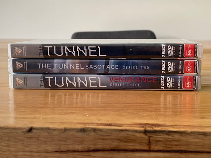 The Tunnel Series 1-3 Complete Set DVD French Thriller PAL 4 VGC