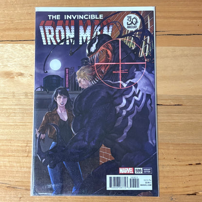 Invincible Iron Man (2017) #599 Akcho Venom 30th Anniversary Variant