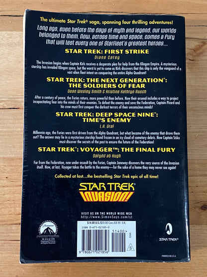 Star Trek Invasion Paperback 4 Stories In One 1996 GD