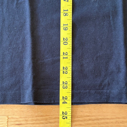 Snoopy Skateboarding T-Shirt Black Checked Pocket Short Sleeve Size M