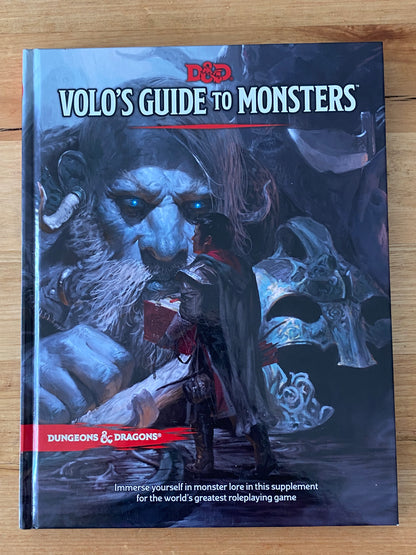 Volo's Guide To Monsters Dungeons & Dragons Hardcover 2016 GD