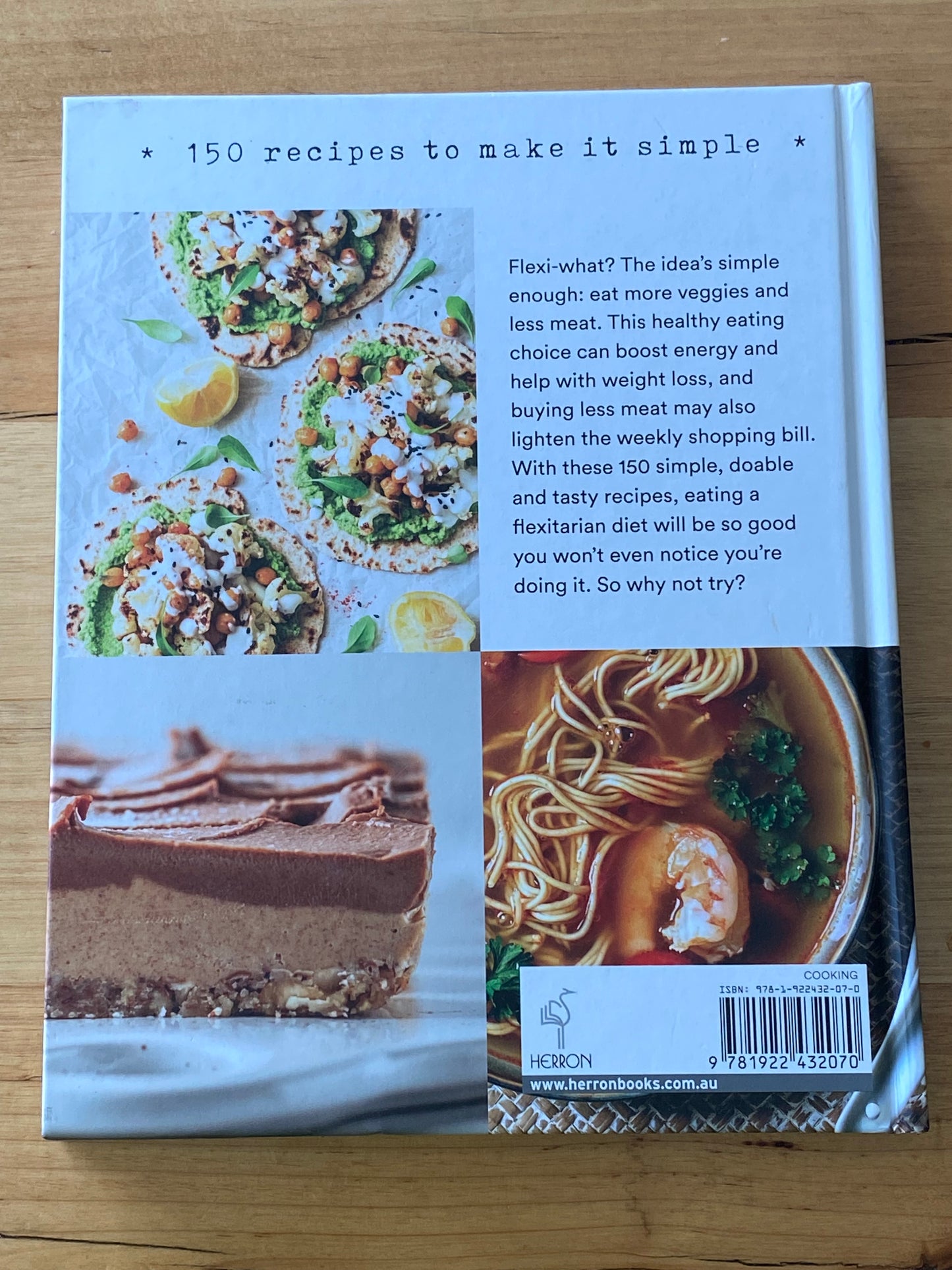 Feel-Good Flexitarian Book 150 Recipes Hardcover 2020 GD