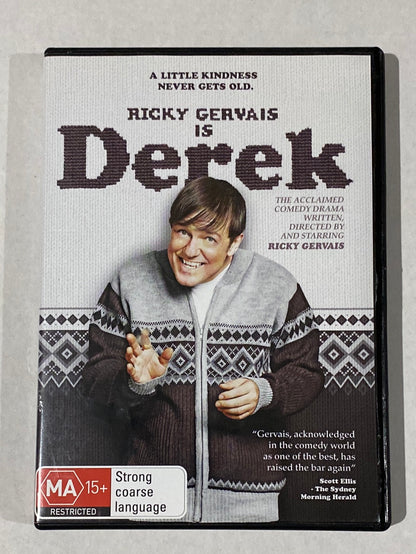 Ricky Gervais DVD Bundle Extras & Derek British Comedy PAL 4 VGC