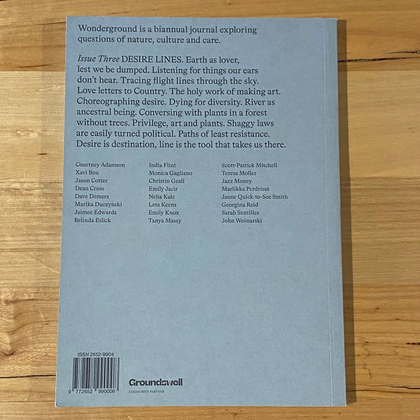 Wonderground Issue Three Desire Lines Magazine 2022 GD