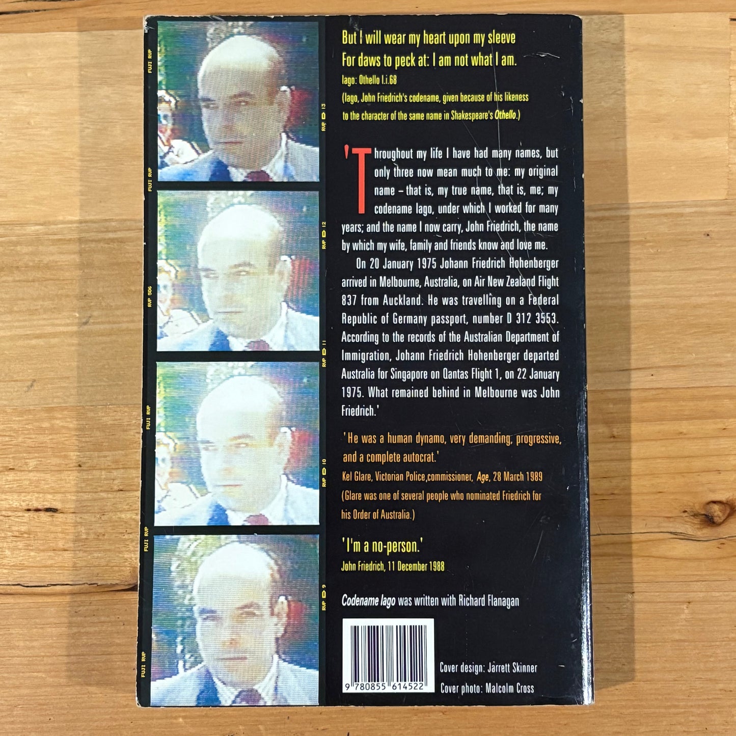 Codename Iago by John Friedrich Paperback Victoria Police 1991 VTG GD