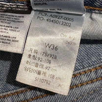 Levis 512 Jeans Straight Leg Size 36L Men's Blue Denim