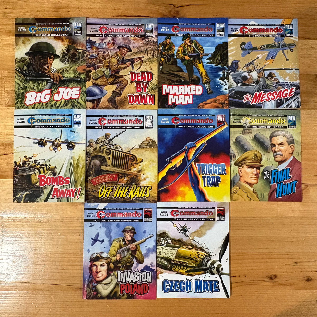 Commando War Comics x 10 Bundle Printed 2019 DC Thomson 135