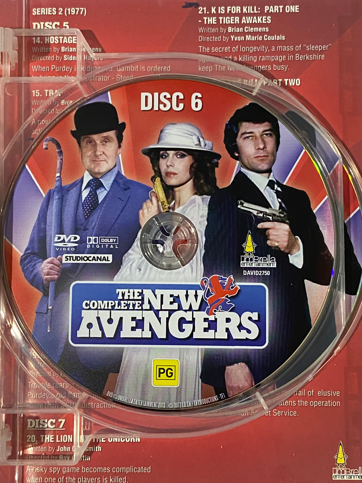 The Complete New Avengers DVD Classic British TV 8-Disc Set PAL 4 VGC