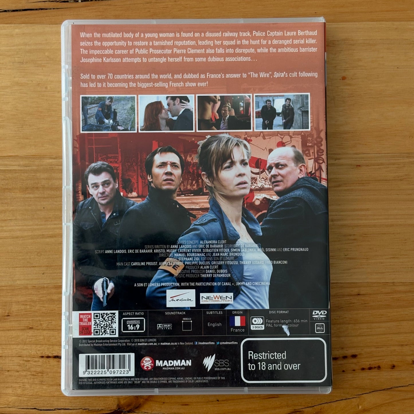 Spiral Series 1-4 DVD French Police Drama 2-Disc Set PAL VGC