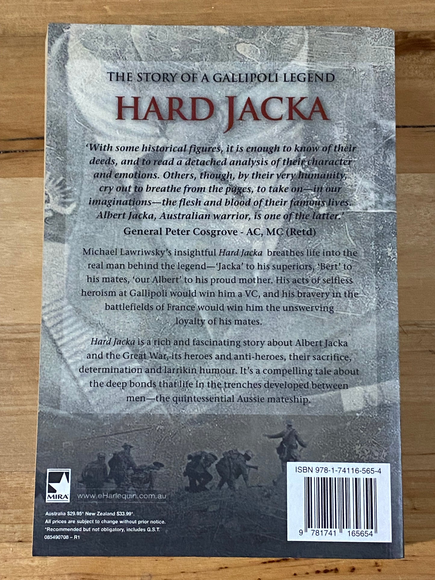 Hard Jacka The Story Of A Gallipoli Legend by Michael Lawrinksy Paperback 2007 GD