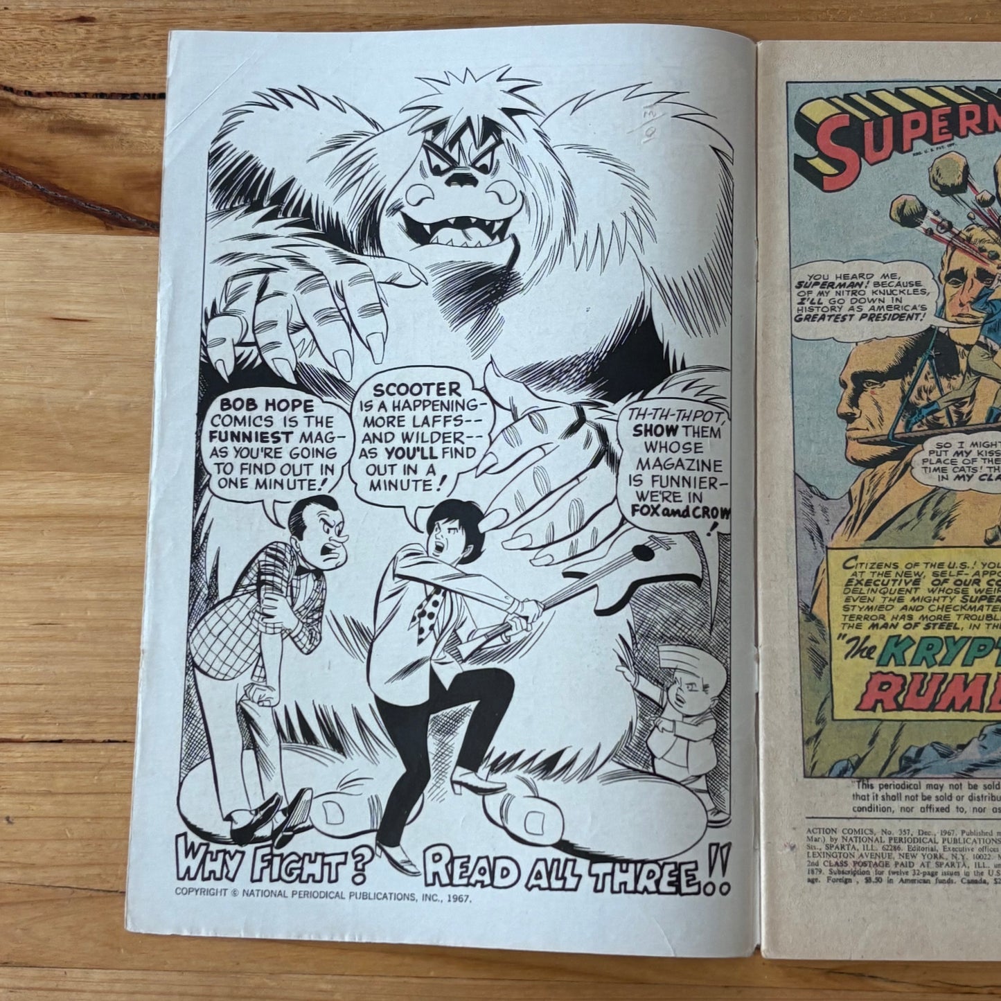 Action Comics (1938) #357 GD DC Comics Silver Age