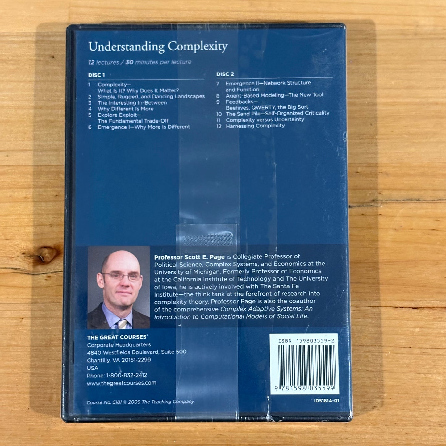 Understanding Complexity DVD and Course Book New Sealed