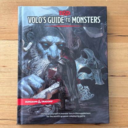 Volo's Guide To Monsters Dungeons & Dragons Hardcover 2016 GD