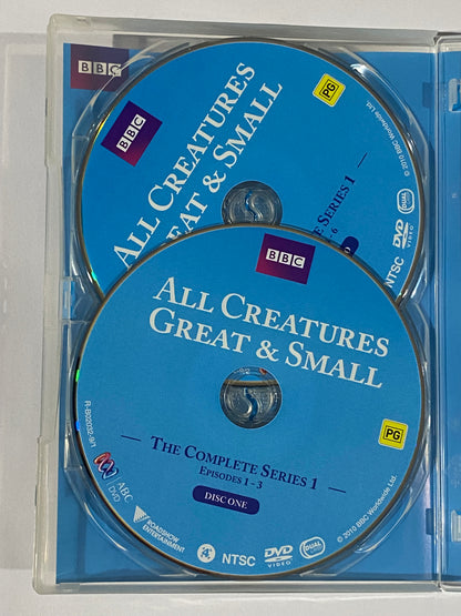 All Creatures Great And Small Series 1 & 2 DVD BBC TV Drama NTSC 4 Set VGC