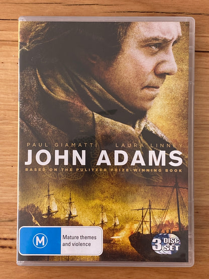 John Adams DVD Paul Giamatti Laura Linney 3-Disc PAL 4 VGC