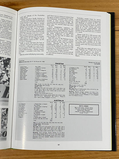 Cricket In Australia Seasons 1981/82 and 1983/84 Hardcover Books GD