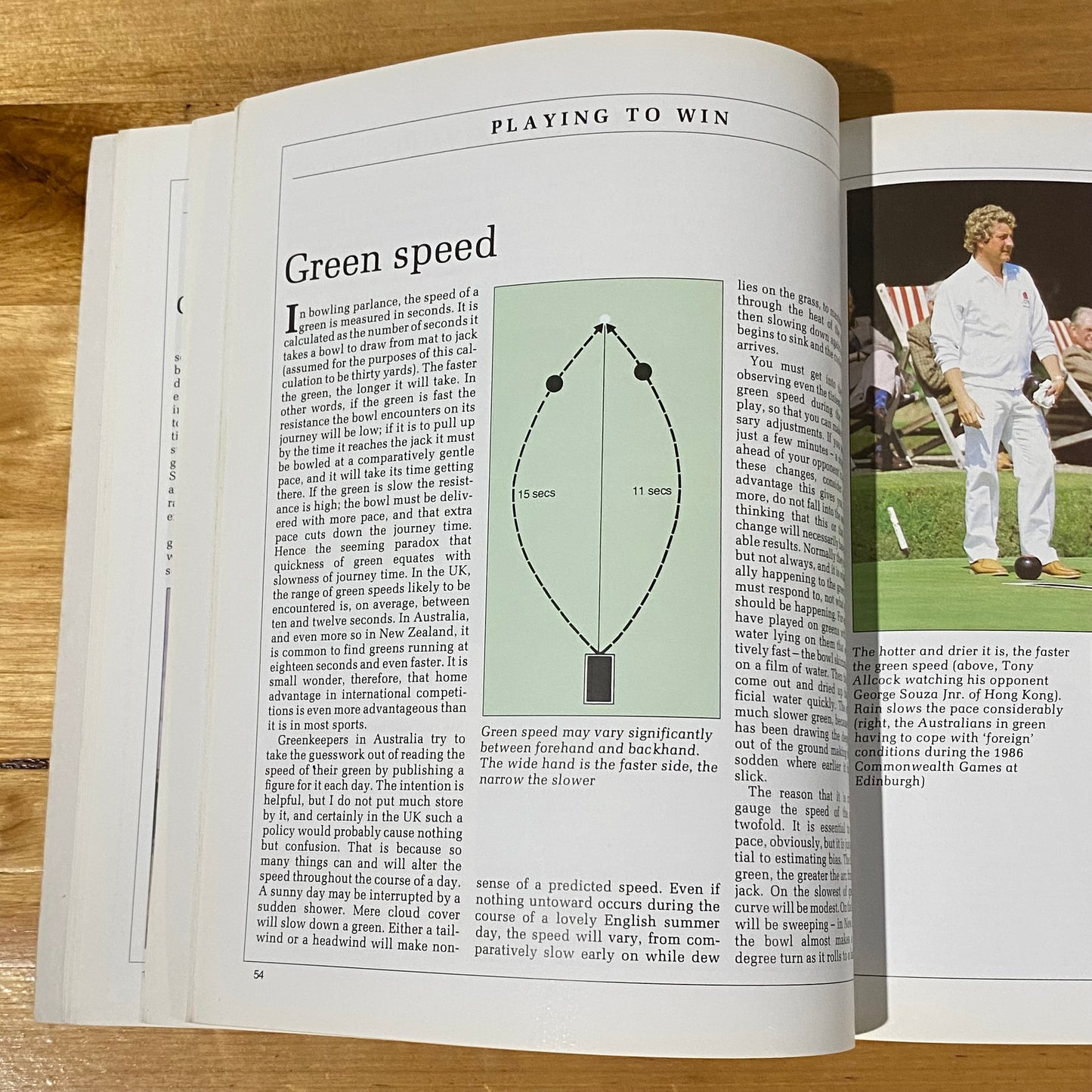 Improve Your Bowls by Tony Allcock Paperback 1990 GD