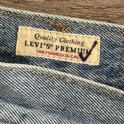 Levis 512 Jeans Straight Leg Size 36L Men's Blue Denim