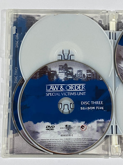 Law And Order SVU Season 5 DVD 6-Disc PAL 2,4,5 VGC