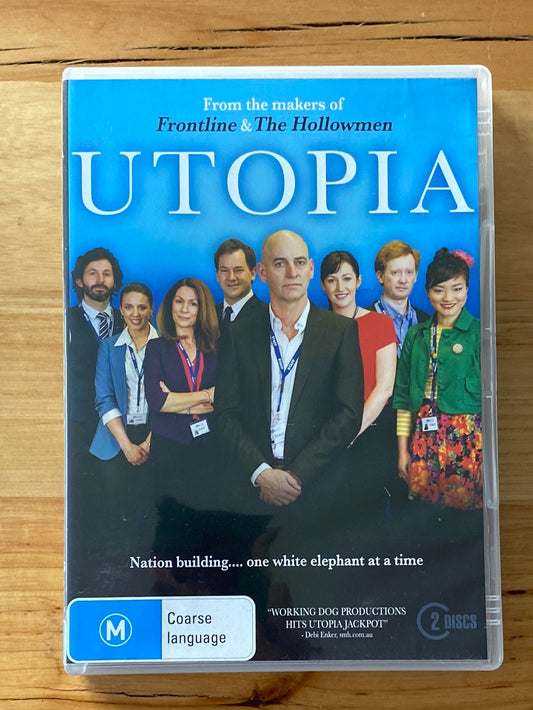 Utopia Series 1 and 2 DVD Rob Sich Australian Comedy 2-Disc Set VGC