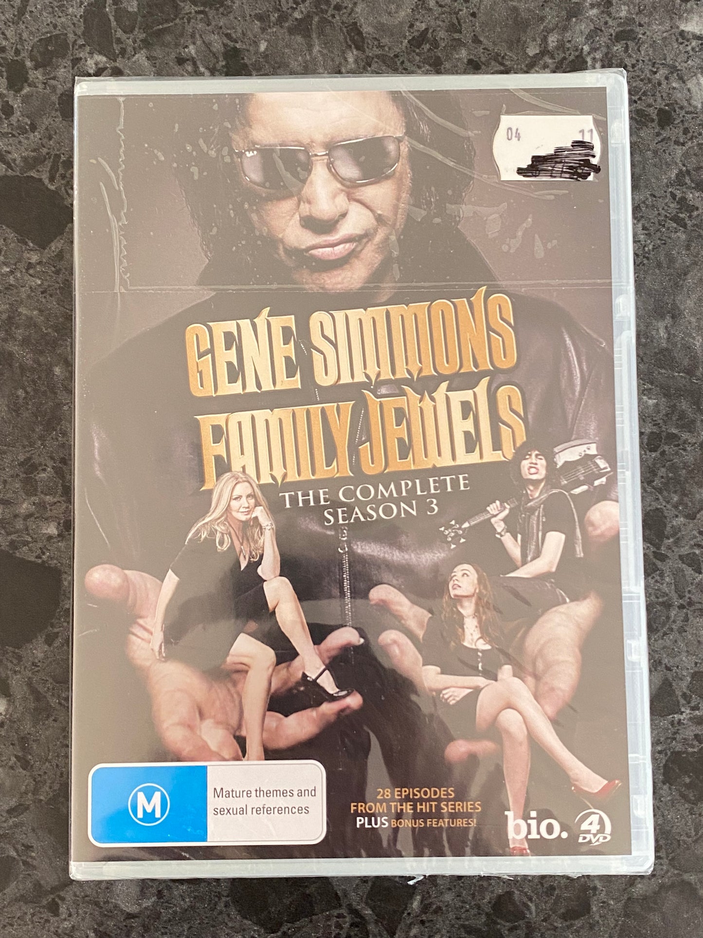 Gene Simmons Family Jewels Season 3-5 DVD 4-Disc Set PAL 4 Sealed