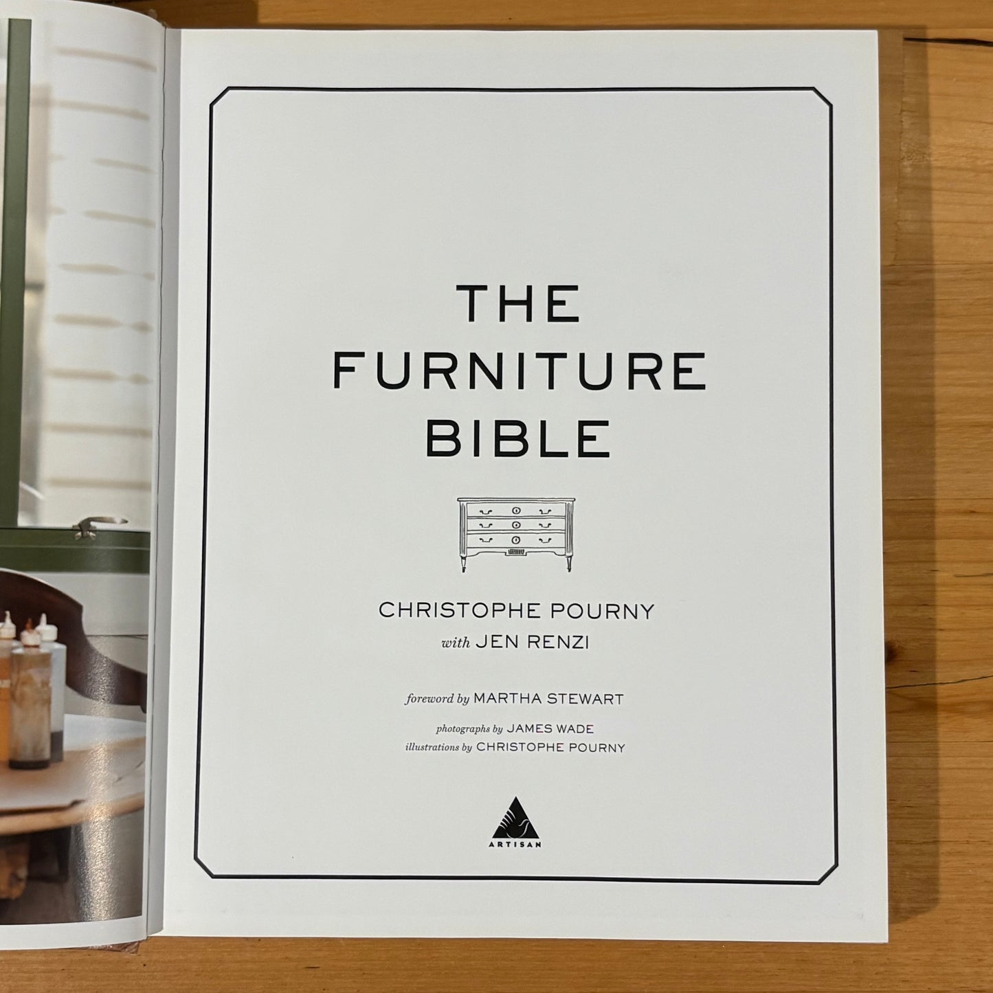 The Furniture Bible by Christopher Pourny Hardcover 2014 GD