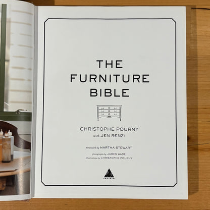 The Furniture Bible by Christopher Pourny Hardcover 2014 GD