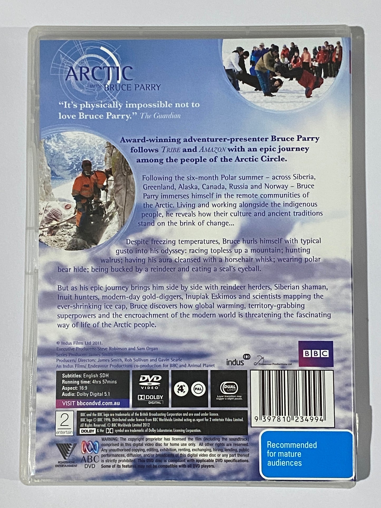 Arctic With Bruce Parry DVD BBC Documentary 2-Disc Set PAL 4 VGC