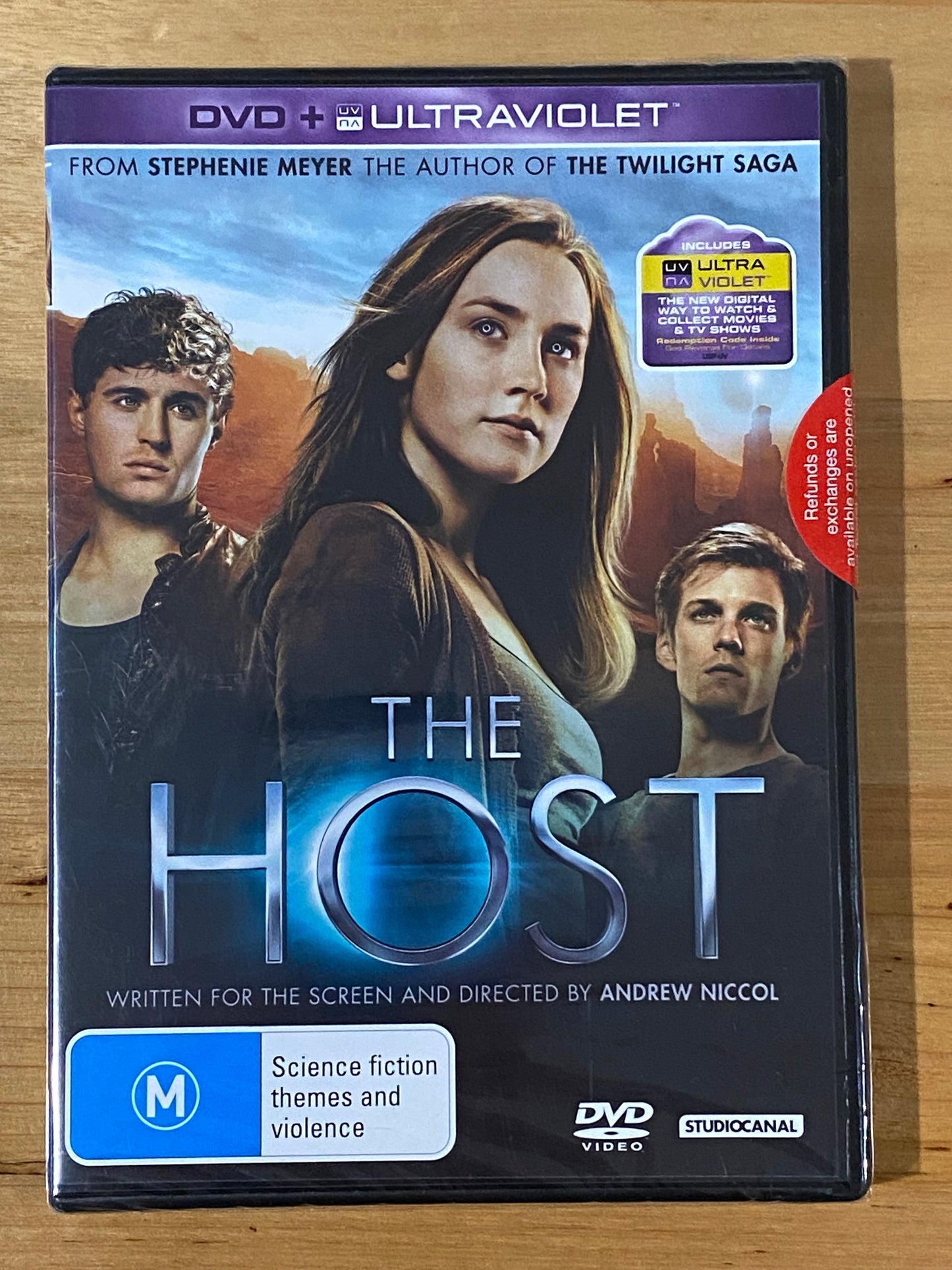 The Host DVD/Ultraviolet Sci-Fi Stephenie Meyer PAL 4 New Sealed