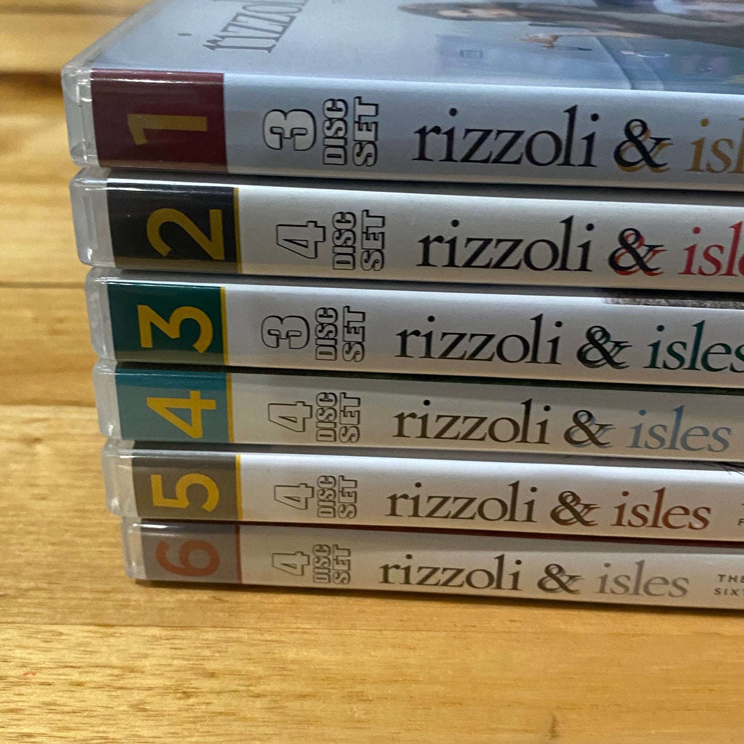 Rizzoli & Isles Complete Season 1-6 ­DVD 3-Disc Set PAL 4 VGC