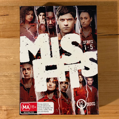 Mis-Fits Series 1-5 box-set DVD BBC Cult Drama VGC