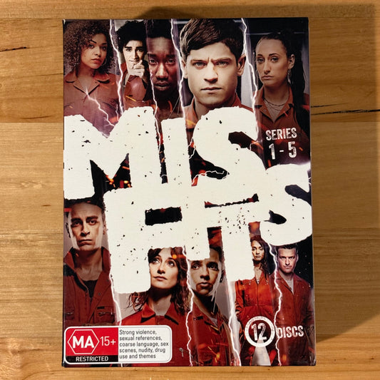 Mis-Fits Series 1-5 box-set DVD BBC Cult Drama VGC