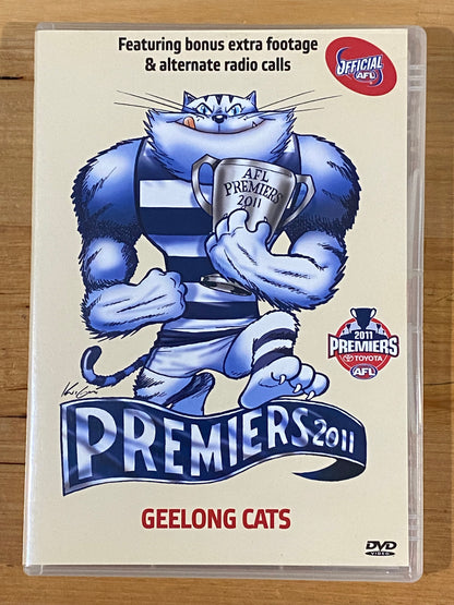 Premiers 2011 Geelong Cats DVD AFL PAL 4 VGC