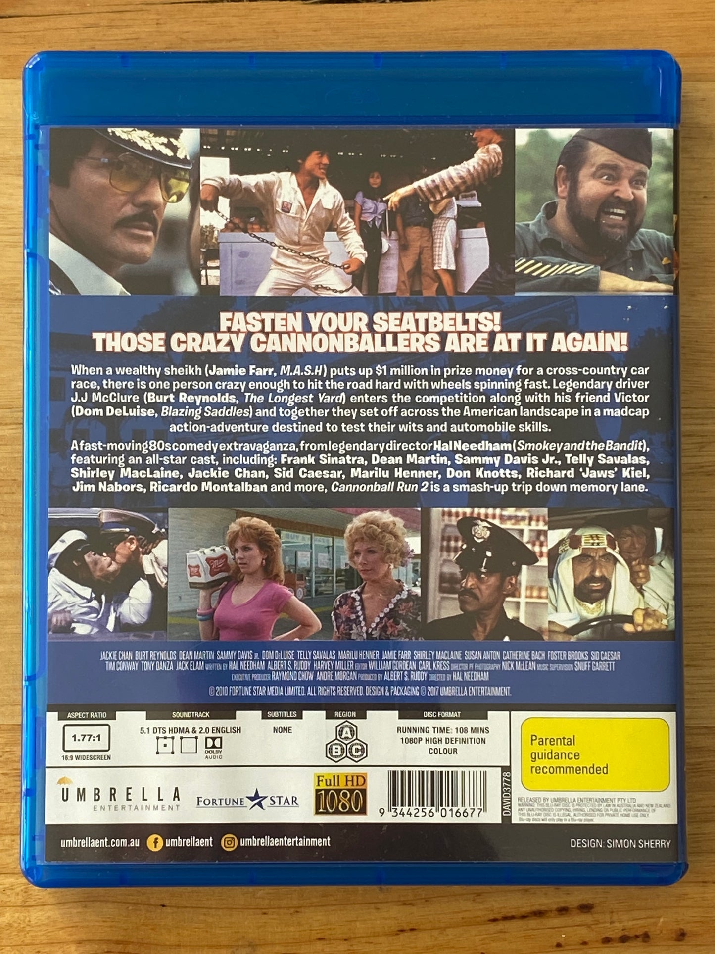 Cannonball Run 2 Blu-Ray Burt Reynolds Region A,B,C VGC