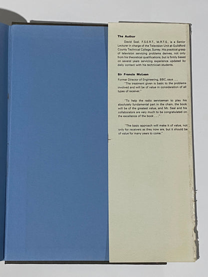 The Mazda Book Of PAL Receiver Servicing by D.J. Seal Hardcover 1971 GD