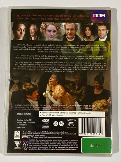 Emma By Jane Austen BBC TV Drama Romola Garai Johnny Lee Miller PAL 4 2-Disc Set VGC