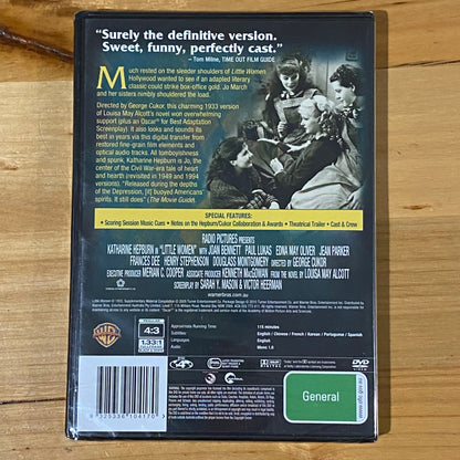 Little Women DVD Classic Movie Starring Katherine Hepburn NTSC 4 Brand New Sealed