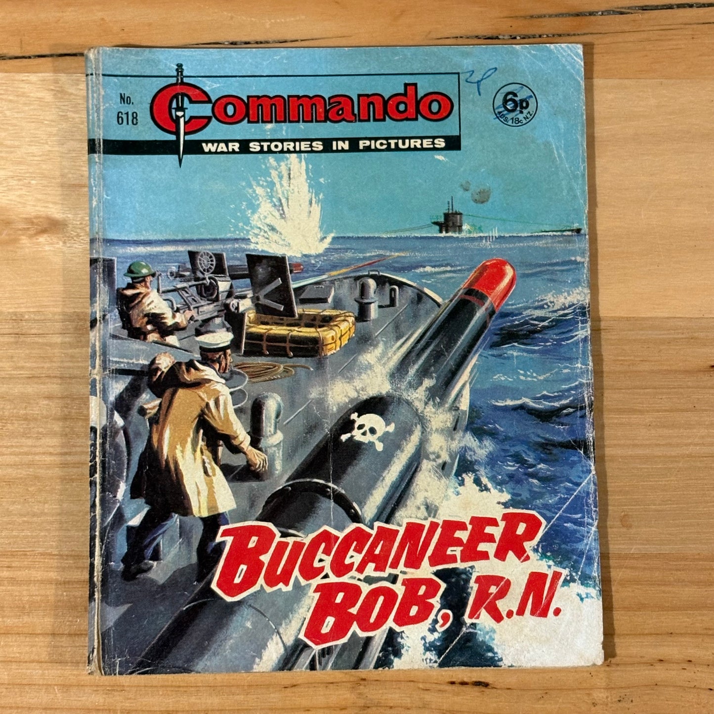 Commando War Comic #618 Buccaneer Bob 1972