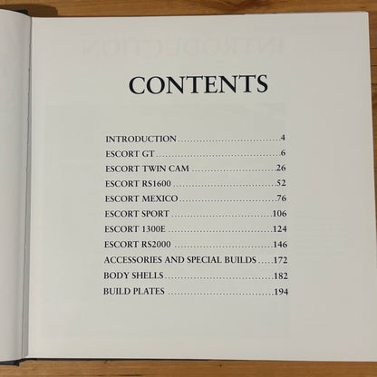 Factory Original Sporting Mk1 Escorts by Dan Williamson Ford Escorts Hardcover 2011 GD