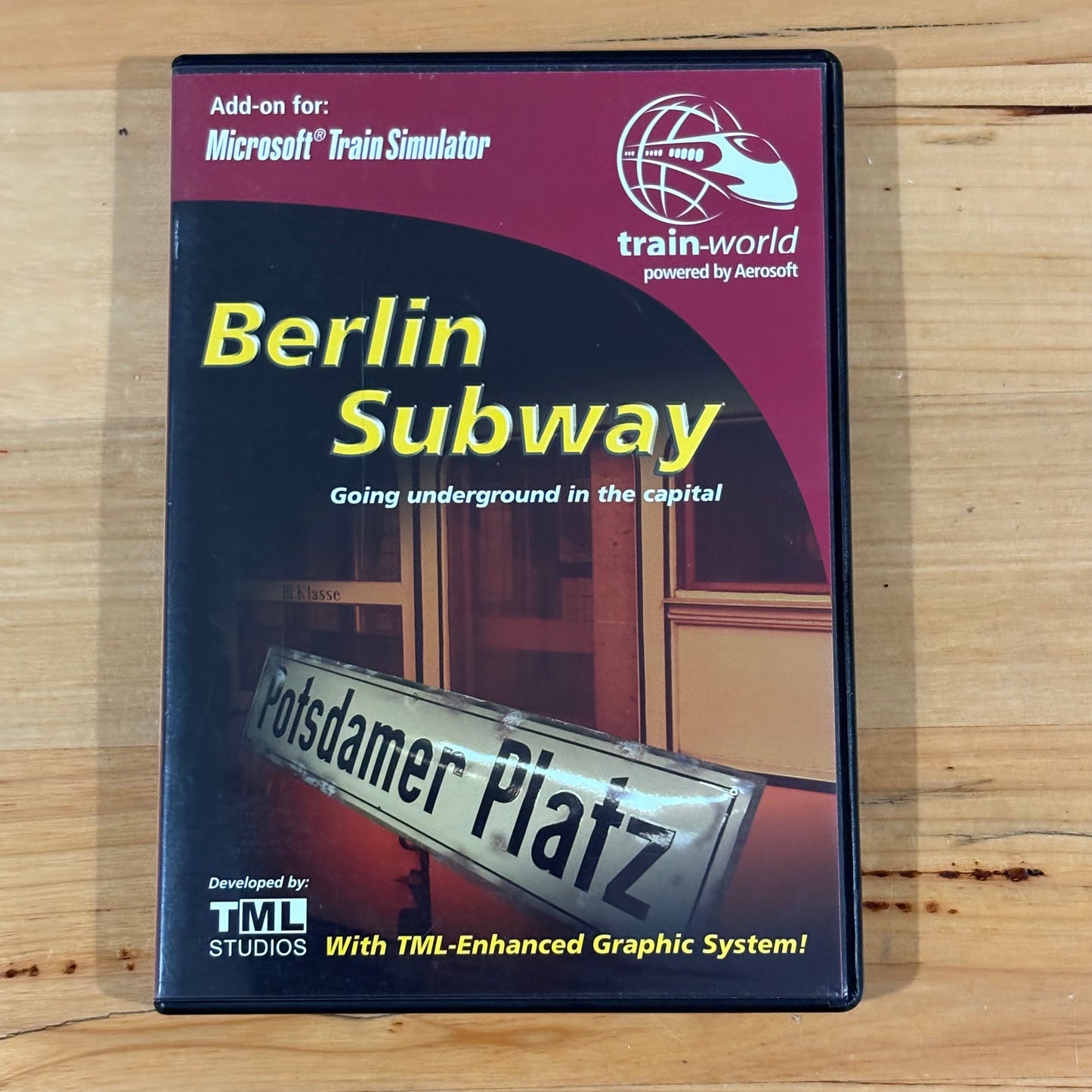 Berlin Subway Microsoft Train Simulator Add-on With Manual Video Game PC VGC