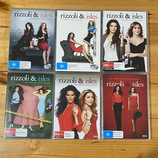 Rizzoli & Isles Complete Season 1-6 ­DVD 3-Disc Set PAL 4 VGC