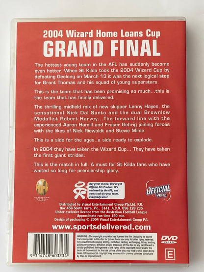 St Kilda DVD AFL 2004 Wizard Home Loans Grand Final Complete Game VGC